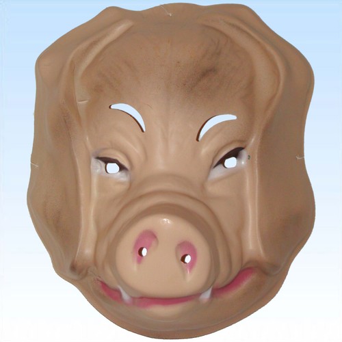 Tiermaske schwein zum - schwein,