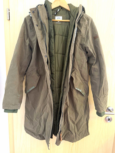 Camel damen parka mantel - parka,
