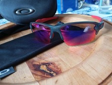 Oakley Sonnenbrille Sportbrille, Prizm Verspiegelt, mit Etui