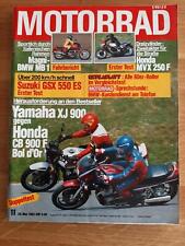 Motorrad 11/1983 Puch Lido 80 - Vespa PK 80 S - Zündapp K80 - Honda CB 900 F 