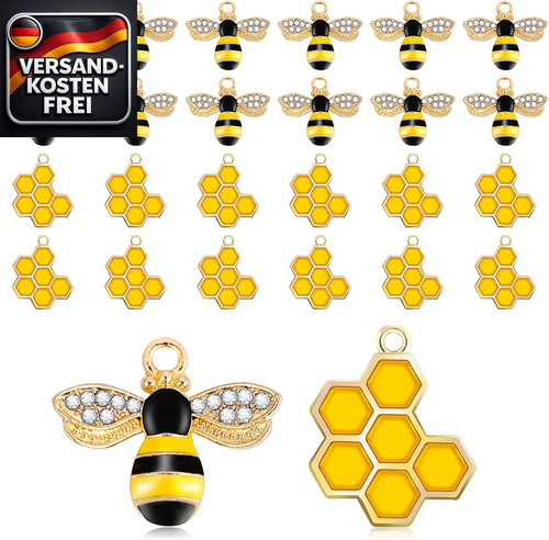 Bienen waben anhänger - 24,
