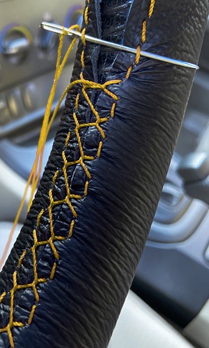 Lenkradbezug aus echtem leder - lenkradbezug,