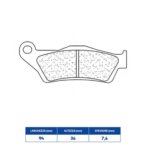 Pads brake sintered muz - pads,