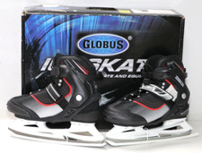 Globus Schlittschuhe/Hockeykufe New Kotka 4,Black/Red,EU:39, Thinsulate-Material