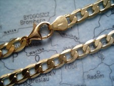 Panzerkette Gold 333 Länge 40 cm x 3,3 mm, Damenkette Gold 333 Collier 40 cm