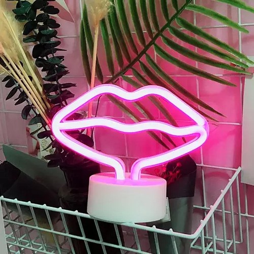 Neon led licht lippen - led,
