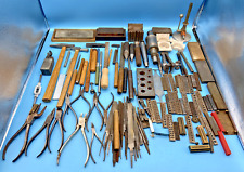 #SE4113# hochwertiger Boley, Flume Goldschmiede Uhrmacher Werkzeug *Sammlung*RAR