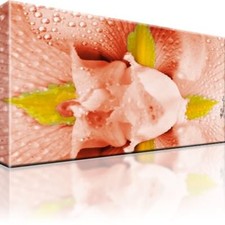 Blumen Bild auf Leinwand. Abstrakt. Auf Keilrahmen. Größe 80x45cm