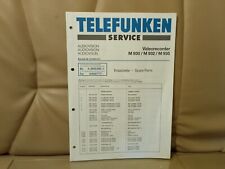 Telefunken M930,932,935 Service Manual Ersatzteile