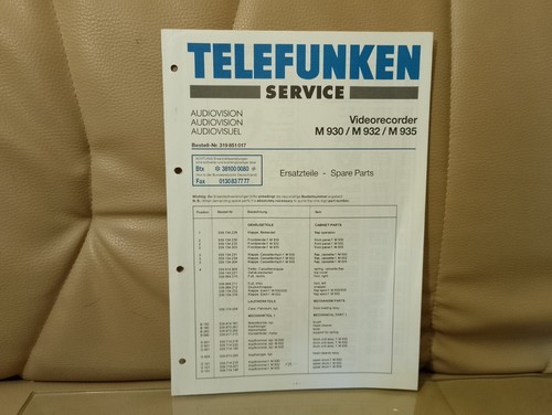 Telefunken m930 932 - telefunken, m930,932,935