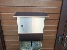 Briefkasten,Briefbox aus Siebdruck Wasserfest mit Zeitungsfach Größe XL