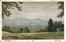 Künstler Ak Sieck, Rudolf, Rosenheim Oberbayern, Panorama - 4680955