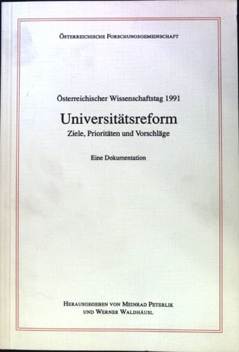 Universitätsreform ziele - universitätsreform.,