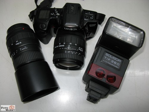 Set minolta 500si slr - set:,