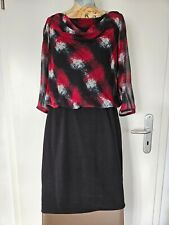 Elegantes Kleid von COMMA Gr. M / 38 schwarz mit Doppel-Layer Oberteil