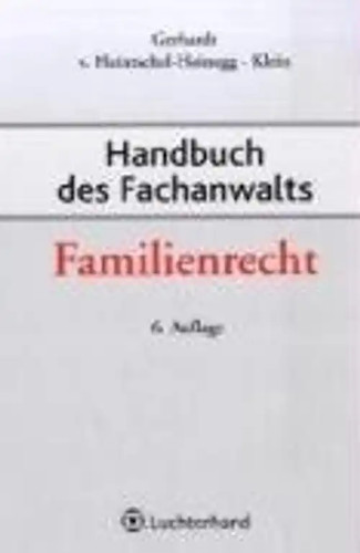 Handbuch des fachanwalts - handbuch,