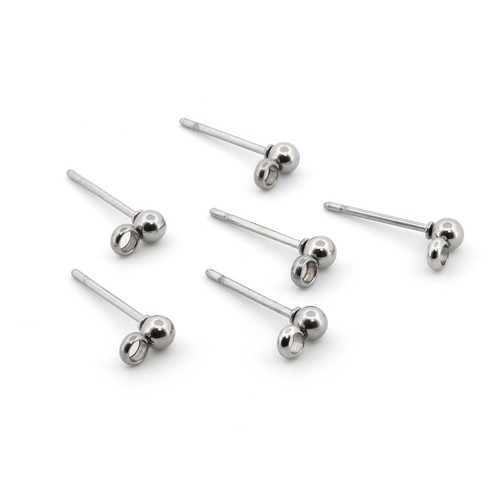 Ohrstecker edelstahl 304 kugel - ohrstecker,