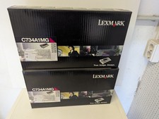 2 x Lexmark C734A1MG Magenta