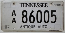 Tennessee Nummernschild USA