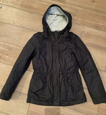 L.O.G.G. H&M Jacke schwarz Winterjacke Gr. S / 36 Slim Fit sexy gefüttert Regen