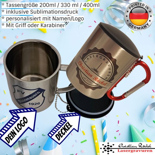 Edelstahl campingbecher - edelstahl,