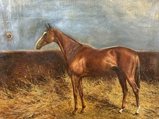 ÖLGEMÄLDE AUF LEINWAND PORTRAIT PFERD