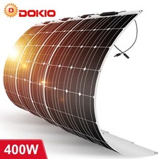 Dokio 400W Flexibel Solarpanel für Dach, Boot & Wohnmobil, Balkon,Solarmodul