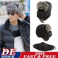 Piloten Pelzmütze Fellmütze