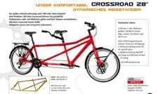  Schwarzes Tandemfahrrad der