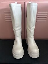 ZARA Stiefel mit Plateausohle creme 36
