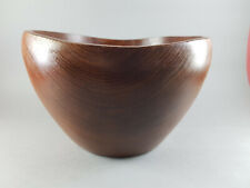 hohe Holzschüssel Schüssel - Holzschale Teakholz - Obstschale ~ MID CENTURY 70er