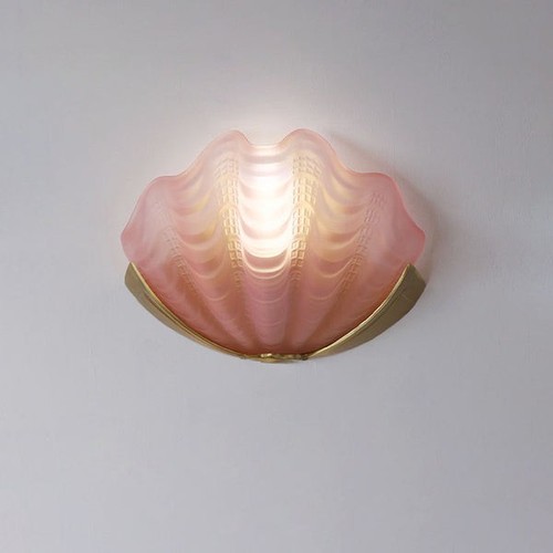 Art-Deco-Muschel-Wandleuchte