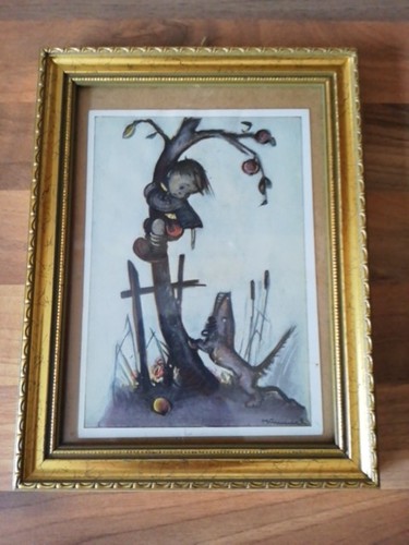 Hummel bild goldrahmen - bild,