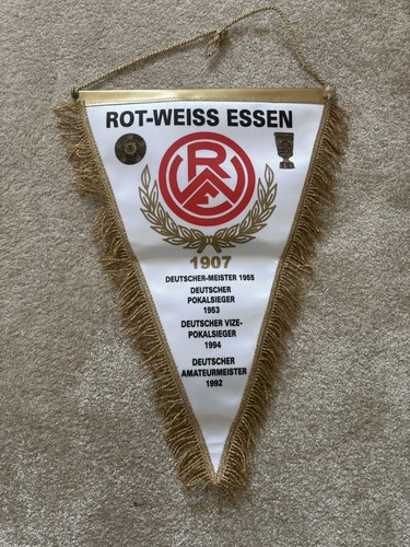 Rot weiss essen fussballwimpel - weiss,
