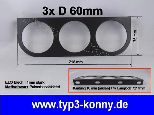 Fach halter konsole f - 3-fach,