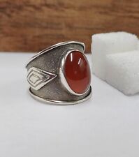 Damenring Silber 925 m. Carneol, Gr. 60 neu, Handarbeit, Unikat, Gew. ca. 2,6g