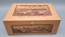 Haribo Grüsst aus Bonn Holzkiste mit Stadtansichten / Landschaft ca. 13x22x32cm