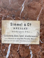 Antike werbekarte visitenkarte - antike,