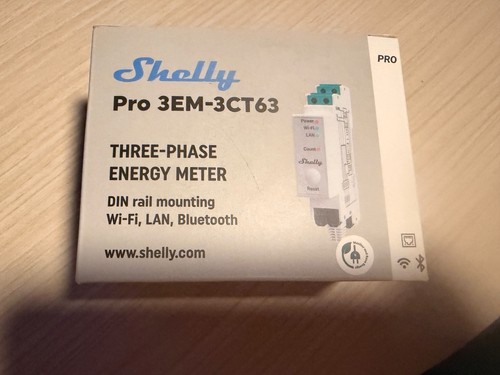 Shelly pro 3em - pro, 3em-3ct63