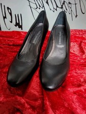 "ANDREA MANUELI" PUMPS 38/39 SCHWARZ 100% LEDER HOCHWERTIG ITALY NEU‼️