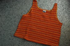 Ding Dong Mädchen Strick Shirt Top, 92 gestreift rot orange gelb pink w. Neu