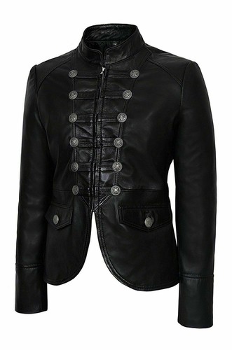 Damen schwarz lammleder leder - lammleder,