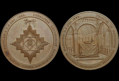 Freimaurer medaille 1837 100 - medaille, 1837.