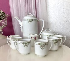 Antik Jugendstil Porzellan Kaffeeservice J. Zeidler Selb später Rosenthal