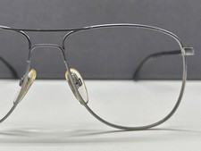 Rodenstock Brille Herren Silber Blau Pilot  Metall 195  Vintage 1980er 56-14