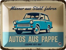 Blechschild TRABANT, DDR