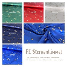 Polyestersatin Sterne - PE