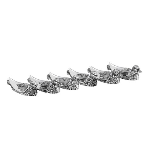 Messerbänkchen ente silber - messerbänkchen,