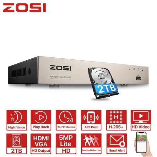 Zosi cctv 8ch 1080p 4in1 - cctv,