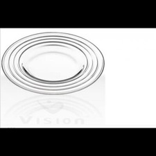 12 Stück Platzteller Deko Kuchenplatte Glasplatte Servierplatte Glasteller